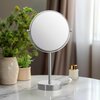 Kibi Circular Free Standing Magnifying Make Up Mirror - Chrome KMM103CH